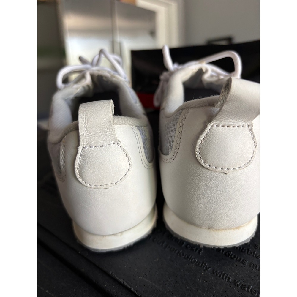 NIB Talbots Vanna Womens White Mesh Leather Sneakers Size 7M Low Top Shoes - Picture 2 of 6